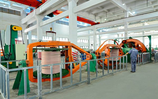 珠江電纜低壓電纜生產(chǎn)車(chē)間